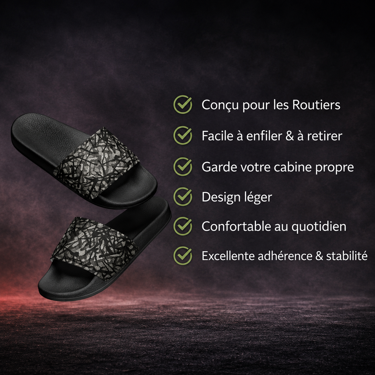 BoutiqueduRoutier™ | Tøfler Dansk plysj grå