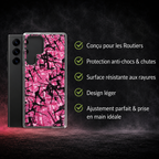 BoutiqueduRoutier™ | Coque pour Samsung en peluche danoise rose
