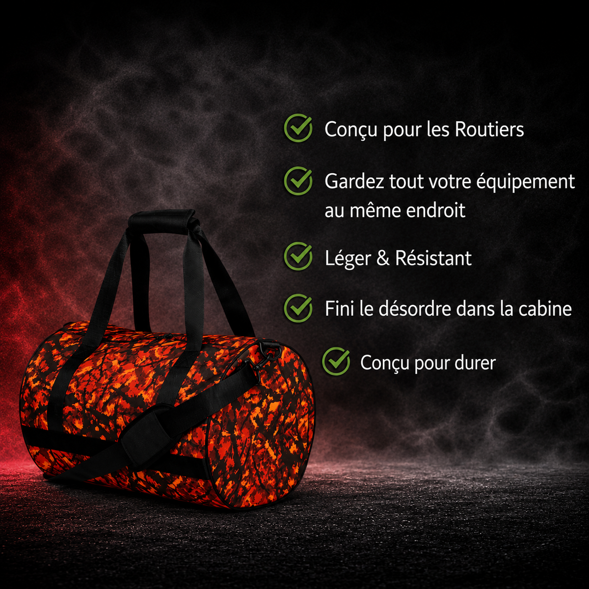 BoutiqueduRoutier™ | Reiseveske Dansk plysj rød