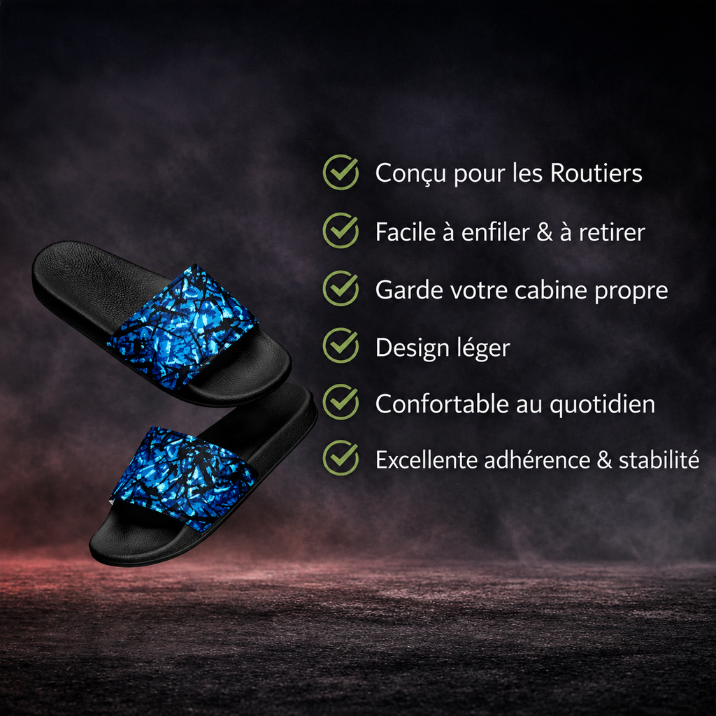 BoutiqueduRoutier™ | Chaussons en peluche danoise bleus