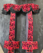 BoutiqueduRoutier™ | Jeu de rideaux de camion en peluche danoise rouge