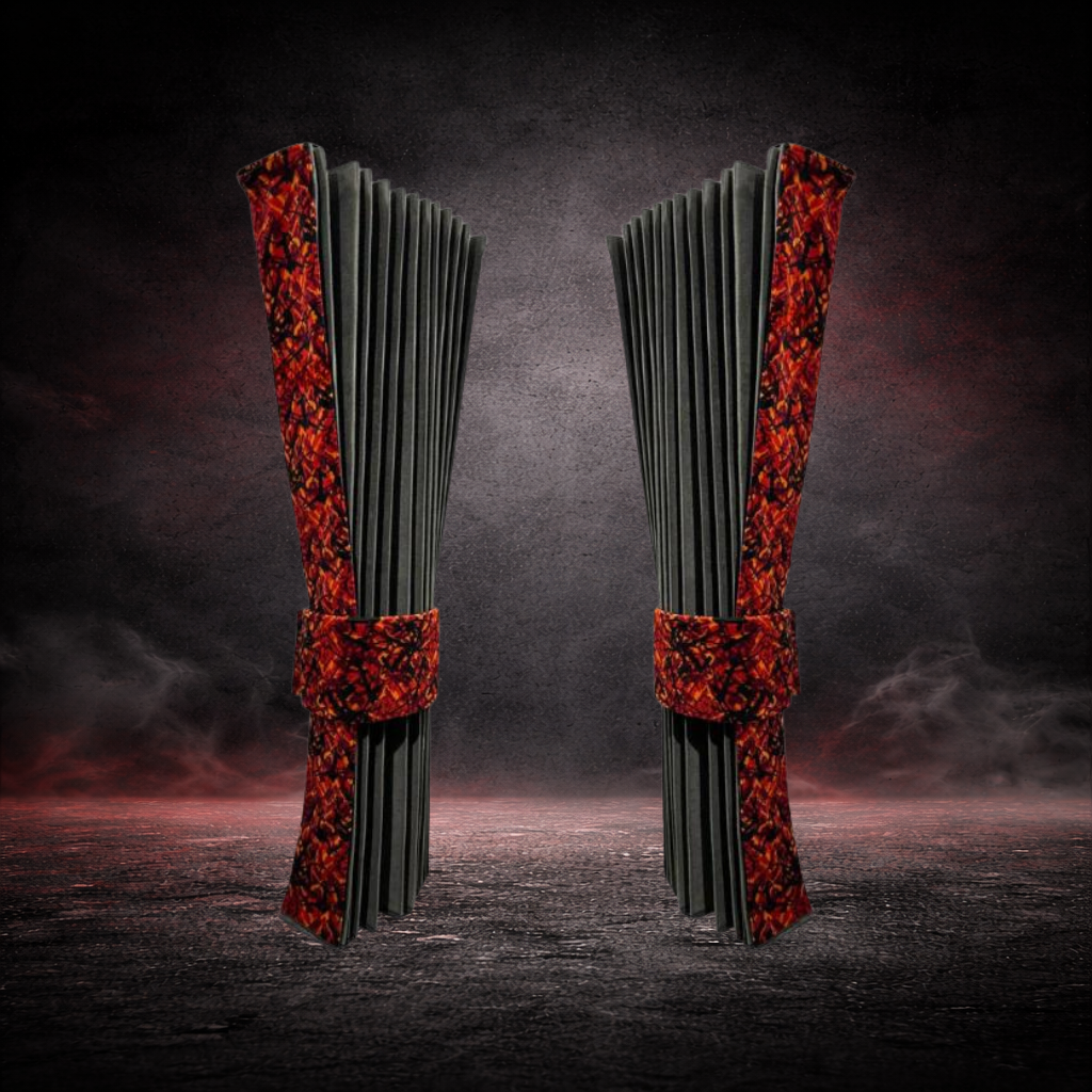 BoutiqueduRoutier™ | Rideau de camion en peluche danoise rouge