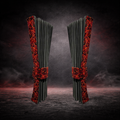 BoutiqueduRoutier™ | Rideau de camion en peluche danoise rouge
